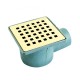 Gold Altın Kare Yer Süzgeci 10x10 cm – Lüks Banyo & Islak Hacim Süzgeci
