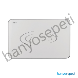 Kale Feel Beyaz Elektronik Kumanda Paneli - Gömme Rezervuar Düğme Takımı