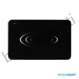 Kale Feel Siyah Elektronik Kumanda Paneli - Gömme Rezervuar Düğme Takımı