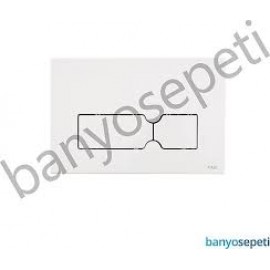 Kale Start Beyaz Kumanda Paneli - Gömme Rezervuar Düğme Takımı