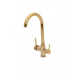 GoldFlow Arıtmalı Altın Eviye Bataryası – 360° Döner Başlık, Su Tasarruflu