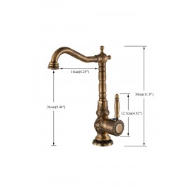 VintageGold Etnik Desenli Gold Batarya – 360° Döner Başlık, Su Tasarruflu