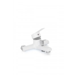 Delta Model Mat Beyaz Krom Banyo Duş Bataryası