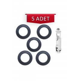 Tema Çift Kademeli Klozet İç Takım Boşaltma Grubu Contası 5'li Seti