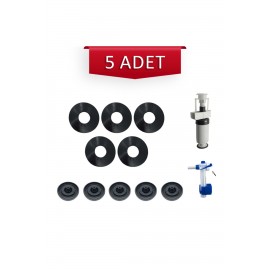 Creavit Gömme Rezervuar Doldurma Grubu Şamandıra Contası 5'li Seti ve Creavit Gömme Rezervuar Boşaltma Grubu Contası 5'li Seti