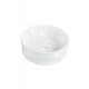 AuraRound Tezgah Üstü Armatür Deliksiz Seramik Lavabo – 40 cm, Beyaz