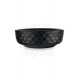 EclipseRound Tezgah Üstü Armatür Deliksiz Mat Siyah Seramik Lavabo – 42x42 cm