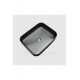 ObsidianSquare Tezgah Üstü Armatür Deliksiz Mat Siyah Seramik Lavabo – 50x39 cm