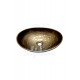 AntiqueGlow Tezgah Üstü Armatür Deliksiz Seramik Lavabo – 40x33 cm, Parlak Antik Eskitme