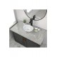 PureRound Tezgah Üstü Armatür Deliksiz Seramik Lavabo – 40x33 cm, Beyaz