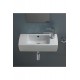 SmartLine Duvara Monte & Dolap Uyumlu Armatür Deliği Sağda Seramik Lavabo – 50x25 cm, Beyaz