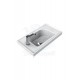 SmartLeft Etajerli Duvara Monte & Dolap Uyumlu Armatür Deliği Solda Seramik Lavabo – 50x28 cm, Beyaz