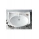 AngloGrande Etajerli Duvara Monte & Kolon Ayak Uyumlu Seramik Lavabo – 80x54 cm, Beyaz