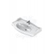 AngloElite Etajerli Duvara Monte & Kolon Ayak Uyumlu Seramik Lavabo – 100x54 cm, Beyaz