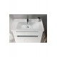 ModeraLux Etajerli Duvara Monte & Mobilya Uyumlu Armatür Delikli Seramik Lavabo – 90x45 cm, Beyaz