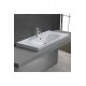 ModeraSink Yarı Gömme Etajerli Seramik Lavabo – 80x45 cm, Beyaz