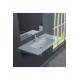 ModeraElite Etajerli Duvara Monte & Mobilya Uyumlu Armatür Delikli Seramik Lavabo – 80x47 cm, Beyaz