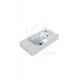 ModeraRight Etajerli Duvara Monte & Mobilya Uyumlu Seramik Lavabo – 60x30 cm, Beyaz