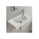 ModeraRight Etajerli Duvara Monte & Mobilya Uyumlu Seramik Lavabo – 60x30 cm, Beyaz