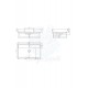 ModeraComfort Etajerli Duvara Monte & Mobilya Uyumlu Seramik Lavabo – 65x38 cm, Beyaz