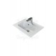 ModeraCompact Etajerli Duvara Monte & Mobilya Uyumlu Armatür Delikli Seramik Lavabo – 50x36 cm Byz