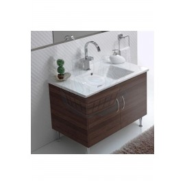 ModeraPrime Etajerli Duvara Monte & Mobilya Uyumlu Seramik Lavabo – 65x45 cm, Beyaz