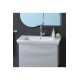 ModeraSemi Yarı Gömme Etajerli Duvara Monte & Mobilya Uyumlu Seramik Lavabo – 85x48 cm, Beyaz