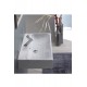 ModeraUltra Etajerli Duvara Monte & Tezgah Üstü Armatür Delikli Seramik Lavabo – 100x47 cm, Beyaz