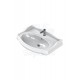 AngloGrande Etajerli Duvara Monte & Kolon Ayak Uyumlu Seramik Lavabo – 80x54 cm, Beyaz