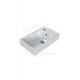 ModeraSlim Etajerli Duvara Monte & Mobilya Uyumlu Seramik Lavabo – 50x30 cm, Beyaz