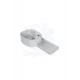 ModeraLeft Etajerli Duvara Monte Seramik Lavabo – 65x32 cm, Beyaz