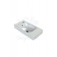 ModeraLeft Etajerli Duvara Monte & Mobilya Uyumlu Seramik Lavabo – 60x30 cm, Beyaz
