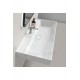 ModeraGrand Etajerli Duvara Monte & Mobilya Uyumlu Armatür Delikli Seramik Lavabo – 100x48 cm, Beyaz
