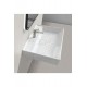 ModeraComfort Etajerli Duvara Monte & Mobilya Uyumlu Armatür Delikli Seramik Lavabo – 60x48 cm, Byz