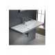 ModeraPrestige Etajerli Duvara Monte & Mobilya Uyumlu Armatür Delikli Seramik Lavabo – 100x45 cm Byz