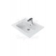 ModeraPrime Etajerli Duvara Monte & Mobilya Uyumlu Armatür Delikli Seramik Lavabo – 60x47 cm, Beyaz