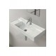 ModeraLux Etajerli Duvara Monte & Mobilya Uyumlu Seramik Lavabo – 85x38 cm, Beyaz