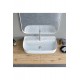 ModeraFlex+ Armatür Delikli Duvara Monte & Tezgah Üstü Seramik Lavabo – 75x40 cm, Beyaz