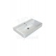 ModeraGrand Armatür Delikli Duvara Monte & Mobilya Uyumlu Seramik Lavabo – 80x48 cm, Beyaz