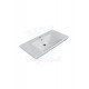 ModeraMax Etajerli Duvara Monte & Mobilya Uyumlu Seramik Lavabo – 95x48 cm, Beyaz