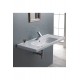 ModeraGrand Etajerli Duvara Monte & Mobilya Uyumlu Armatür Delikli Seramik Lavabo – 100x45 cm, Beyaz