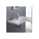 ModeraSink Yarı Gömme Etajerli Seramik Lavabo – 80x45 cm, Beyaz