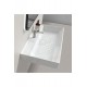 ModeraElite Etajerli Duvara Monte & Mobilya Uyumlu Armatür Delikli Seramik Lavabo – 80x48 cm, Beyaz
