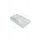 ModeraComfort Etajerli Duvara Monte & Mobilya Uyumlu Seramik Lavabo – 65x38 cm, Beyaz