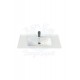 ModeraGrand Etajerli Duvara Monte & Mobilya Uyumlu Armatür Delikli Seramik Lavabo – 100x47 cm, Beyaz