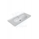 ModeraMax Etajerli Duvara Monte & Mobilya Uyumlu Seramik Lavabo – 100x45 cm, Beyaz