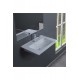 ModeraCompact Etajerli Duvara Monte & Mobilya Uyumlu Armatür Delikli Seramik Lavabo – 50x36 cm Byz