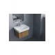 VersaWall Duvara Monte & Mobilya Uyumlu Armatür Delikli Seramik Lavabo – 60x40 cm, Beyaz