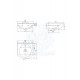ModeraSoft Oval Etajerli Duvara Monte & Mobilya Uyumlu Seramik Lavabo – 45x43 cm, Beyaz