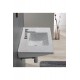 ModeraGrande Etajerli Duvara Monte & Mobilya Uyumlu Seramik Lavabo – 85x45 cm, Beyaz